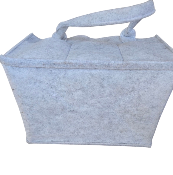Gray Felt Tote Organizer - Picture 3 of 8